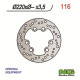 Fixed NG motorcycle brake disc 220mm (ref. 116)