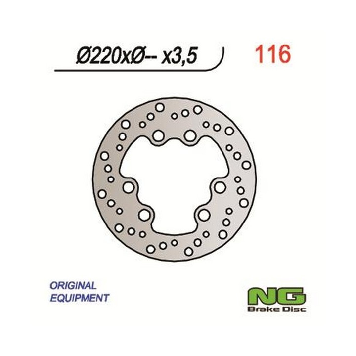 Fixed NG motorcycle brake disc 220mm (ref. 116)