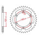 Couronne acier JT 40 dents pas 520 type 698