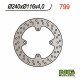 Fixed NG motorcycle brake disc 220mm (ref. 799)