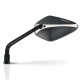 Motorcycle mirrors Barracuda A-VERSION Silver