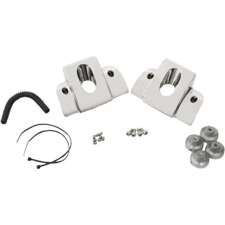 Cache antiparasite chrome DRAG SPECIALITIES twin cam
