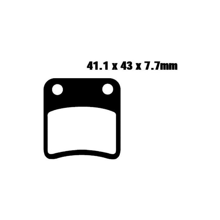 Plaquettes de frein semi-metal Nissin 2P-246SS