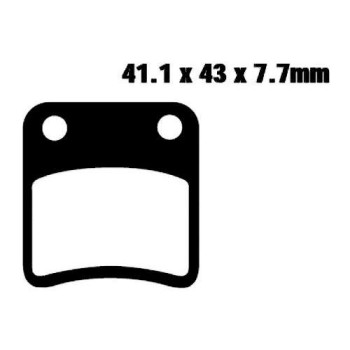 Plaquettes de frein semi-metal Nissin 2P-246SS