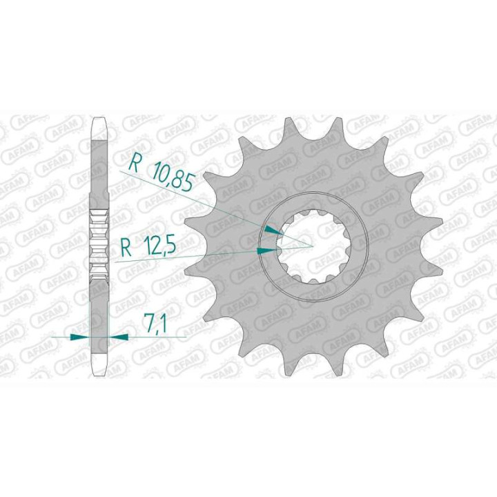 Pignon AFAM 15 dents pas 520 type 21601 Kawasaki KFX 450 R Pignon AFAM 15 dents pas 520 type 21601 Kawasaki KFX 450 R