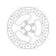 Brembo Oro Series rear brake disc 68B407E0 Harley-Davidson 883 XLH