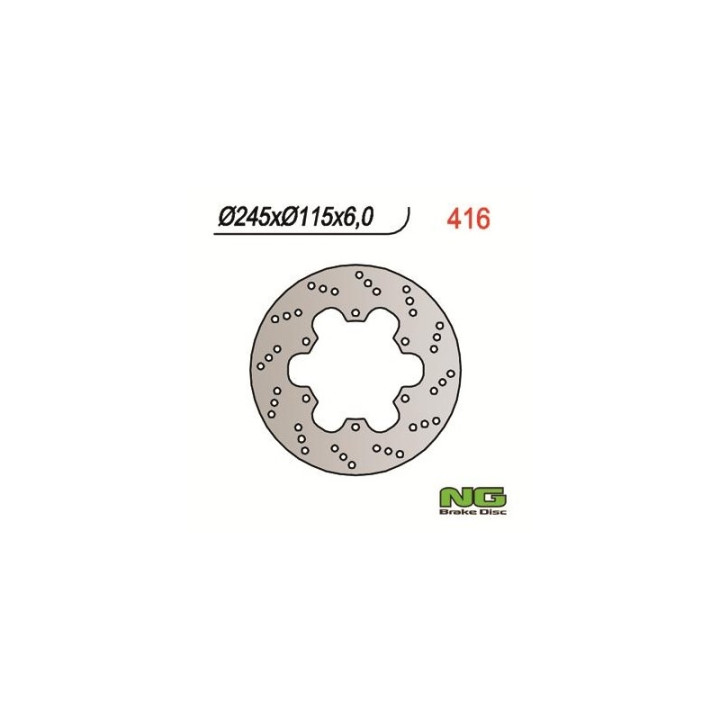 NG motorcycle brake disc (ref. 416)