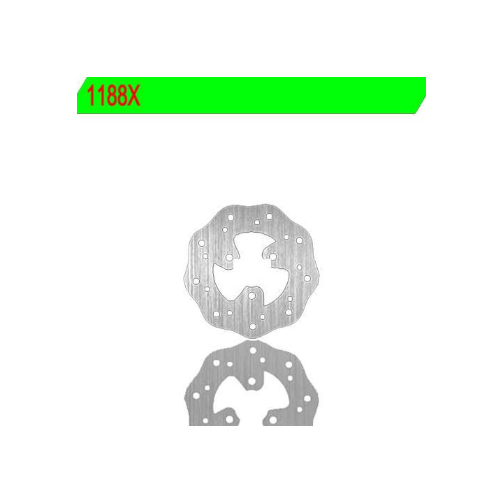 Front brake disc NG 1188X SNAKE WAVE