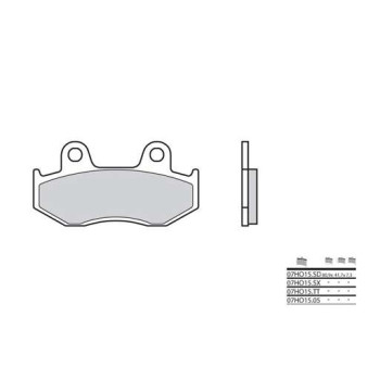 Plaquettes de frein sinter BREMBO 07HO15SD