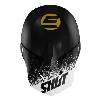 Casque moto cross Shot FURIOUS ROLL 2022 BLACK GOLD MATT
