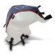 Bagster tank mat white/azure mother-of-pearl/dark red strip (1578D) BMW F800R