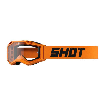 Masque moto cross Shot ASSAULT 2.0 SOLID NEON ORANGE GLOSSY