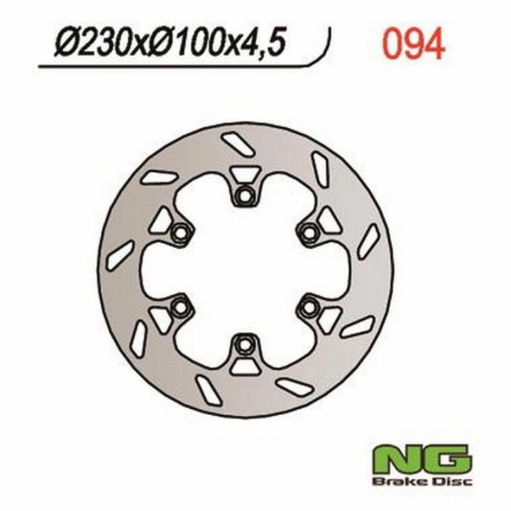 Disque de frein moto NG fixe 230mm (réf. 94)