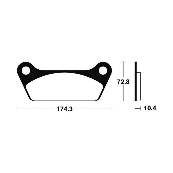 Plaquettes de frein organique BENDIX MA53