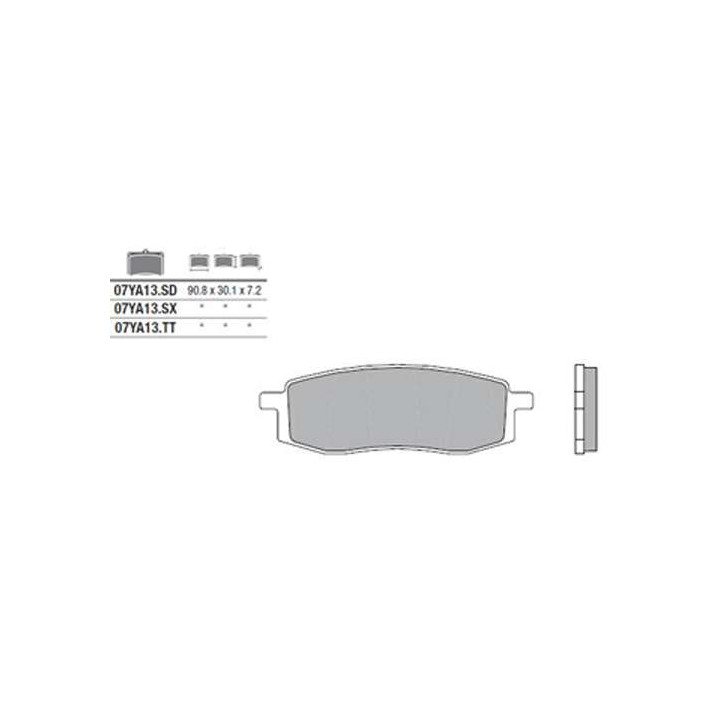 Brake pads sinter racing BREMBO 07YA13SX