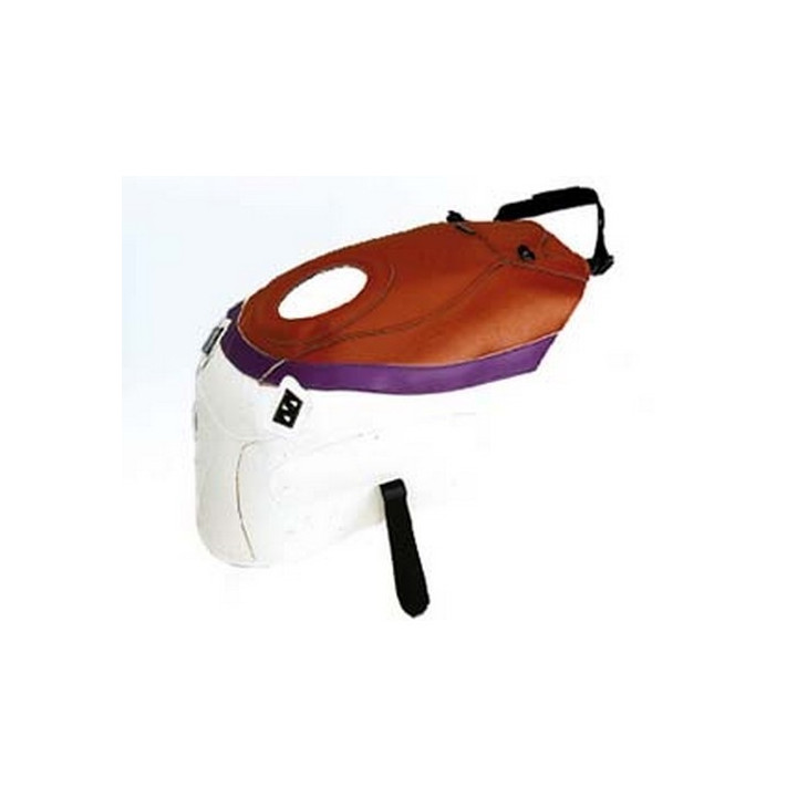 Tapis de réservoir Bagster rouge/blanc/bande violette (1208M) Honda CBR600F2
