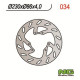 Motorcycle brake disc fixed 230mm (ref. 34)