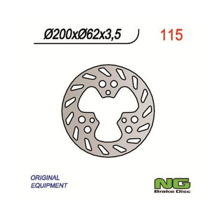 Fixed NG motorcycle brake disc 200mm (ref. 115)