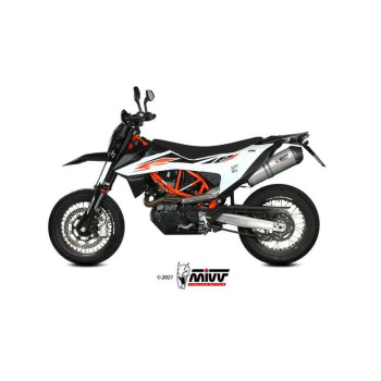 Silencieux Mivv OVAL Titane (KT.023.LNC) KTM SMC R/Enduro R Silencieux Mivv OVAL Titane (KT.023.LNC) KTM SMC R/Enduro R