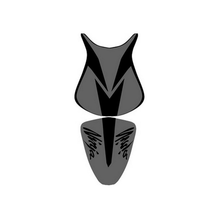 Saddle cover Bagster (2190C) Black Mat/Carbone/Black Letters Kawasaki ZX6 R/RR 07