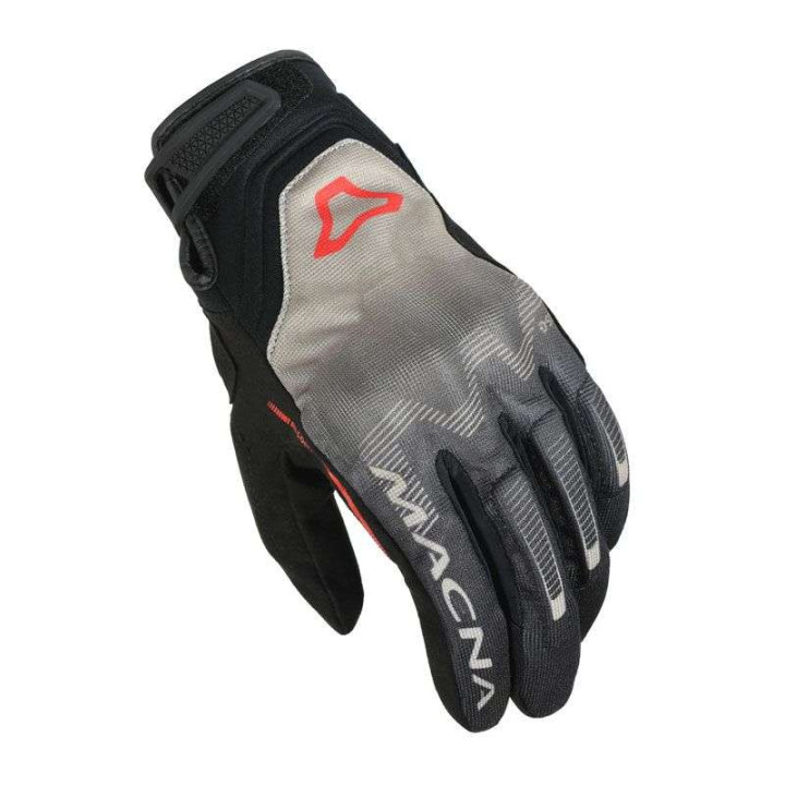 Gants moto Macna RECON Beige/Rouge