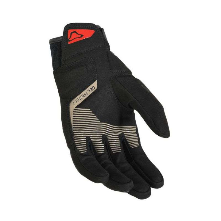 Gants moto Macna RECON Beige/Rouge