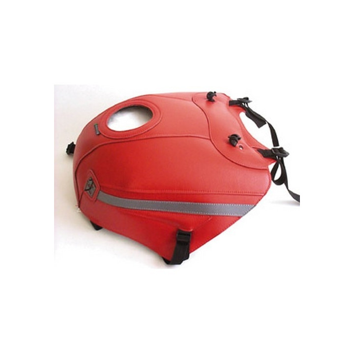 Tapis de réservoir Bagster rouge/bande acier (1207B) Yamaha TDM850 Tapis de réservoir Bagster rouge/bande acier (1207B) Yamaha TDM850