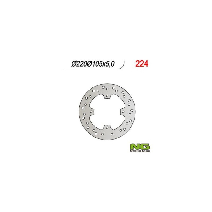 NG motorcycle brake disc (ref. 224)