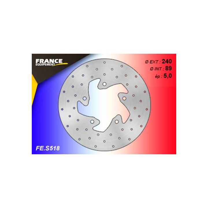 Disque de frein arrière France Equipement FE.S518