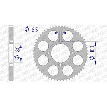 AFAM 57 teeth not 428 type 93212 SCORPA SY 125 F