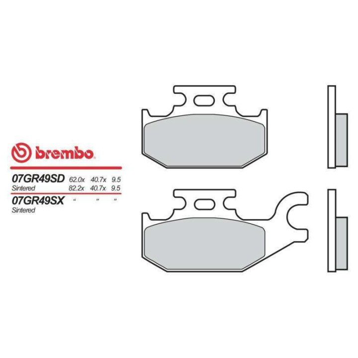 Brake pads sinter racing BREMBO 07GR49SX