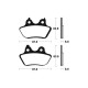 Brake pads metal fried BENDIX MR346