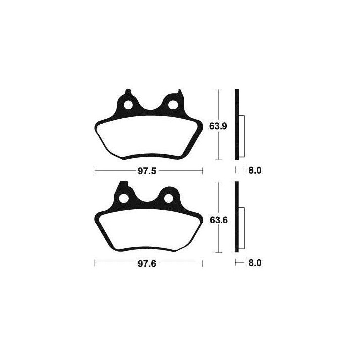 Brake pads metal fried BENDIX MR346