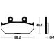 Plaquettes de frein organique BENDIX MA100