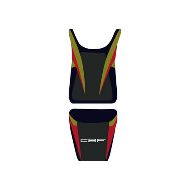 Housse de selle Bagster (2205F) Vert Olive/Noir/Lettres Vert Olive Honda CBF600 S 10-11