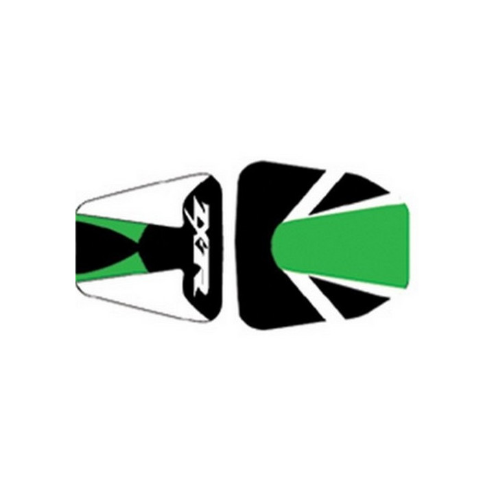 Saddle cover Bagster (2048M) Green/Black/White/White Letters Kawasaki ZX7 R 02