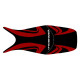 Saddle cover Bagster (2199B) Black/Bordeaux Clair/Letters Blanches Honda TRANSALP 700 08-09