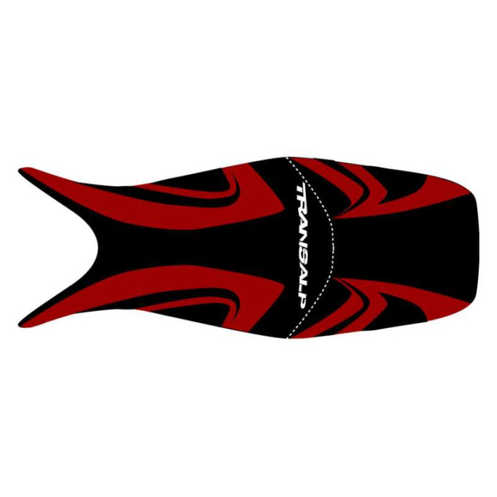 Saddle cover Bagster (2199B) Black/Bordeaux Clair/Letters Blanches Honda TRANSALP 700 08-09