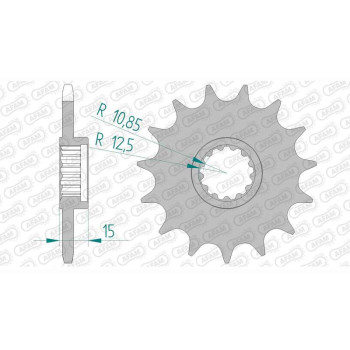 AFAM 15 teeth not 520 type 24510 Kawasaki ZX 6 R ZX636