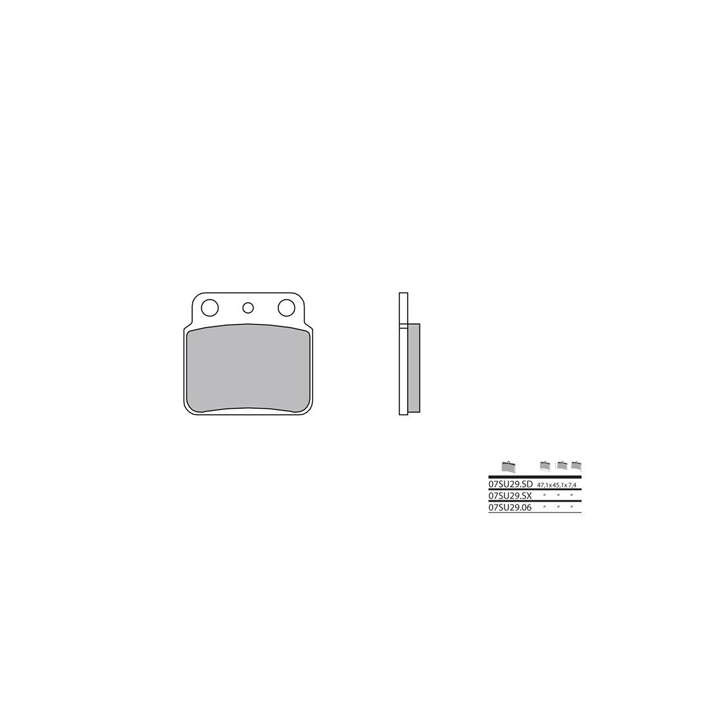 Brake pads sinter racing BREMBO 07SU29SX