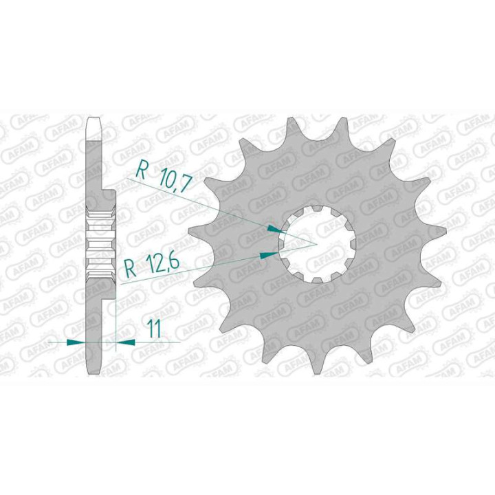 Pignon AFAM 16 dents pas 520 type 64500 Husqvarna CR 250