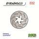 Rear brake disc NG 032