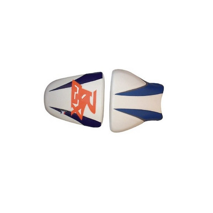 Saddle cover Bagster (2078I) White/Baltic/Bleu/ Steel/Letters Fluo Suzuki GSX600R 97-00 Saddle cover Bagster (2078I) White/Baltic/Bleu/ Steel/Letters Fluo Suzuki GSX600R 97-00