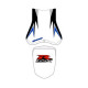 Housse de selle Bagster (2201F) Blanc/Noir/Gris Suzuki GSX600R 08