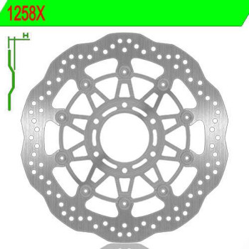 Front brake disc NG 1258X SPEED TRIPLE 955 99-01