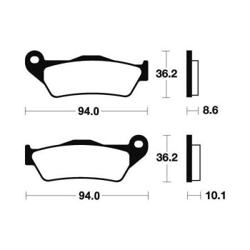 Plaquettes de frein organique BENDIX MA242