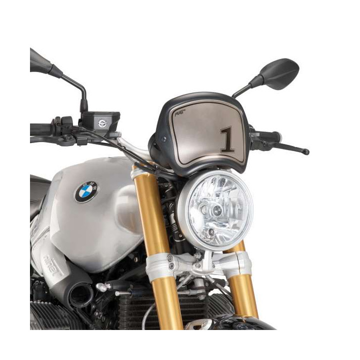 Plaque frontale Puig Noir mat (9167J) BMW R NINE T