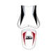 Housse de selle Bagster (2201J) Blanc/Noir/Gris/Lettres Rouges Suzuki GSX750R 09-10