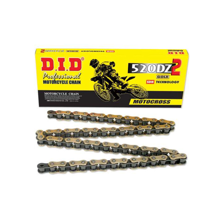 Chaîne transmission DID 520 DZ2 SDH Gold 120 Maillons
