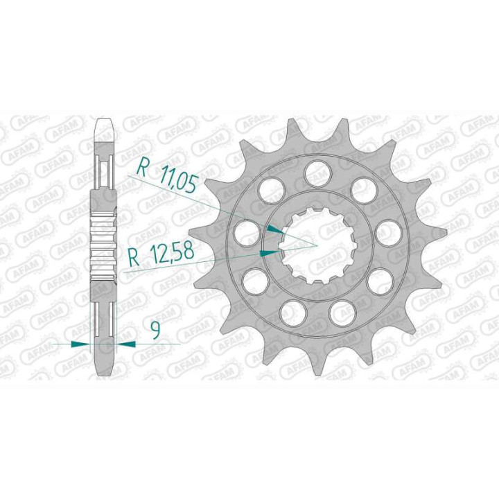 Pignon AFAM 16 dents pas 525 type 94900 Benelli 899 Cafe Racer